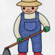 How To Draw A Farmer